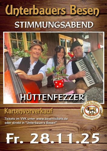 Entradas para HÜTTENFEZZER en 28.11.2025 - Comprar entradas